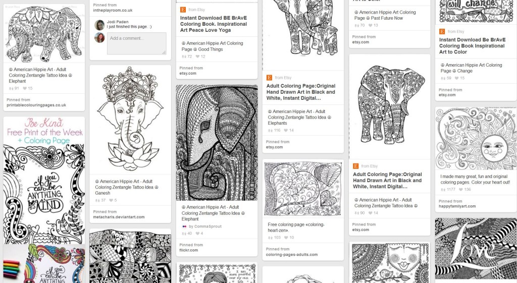 Screenshot of Pinterest printables